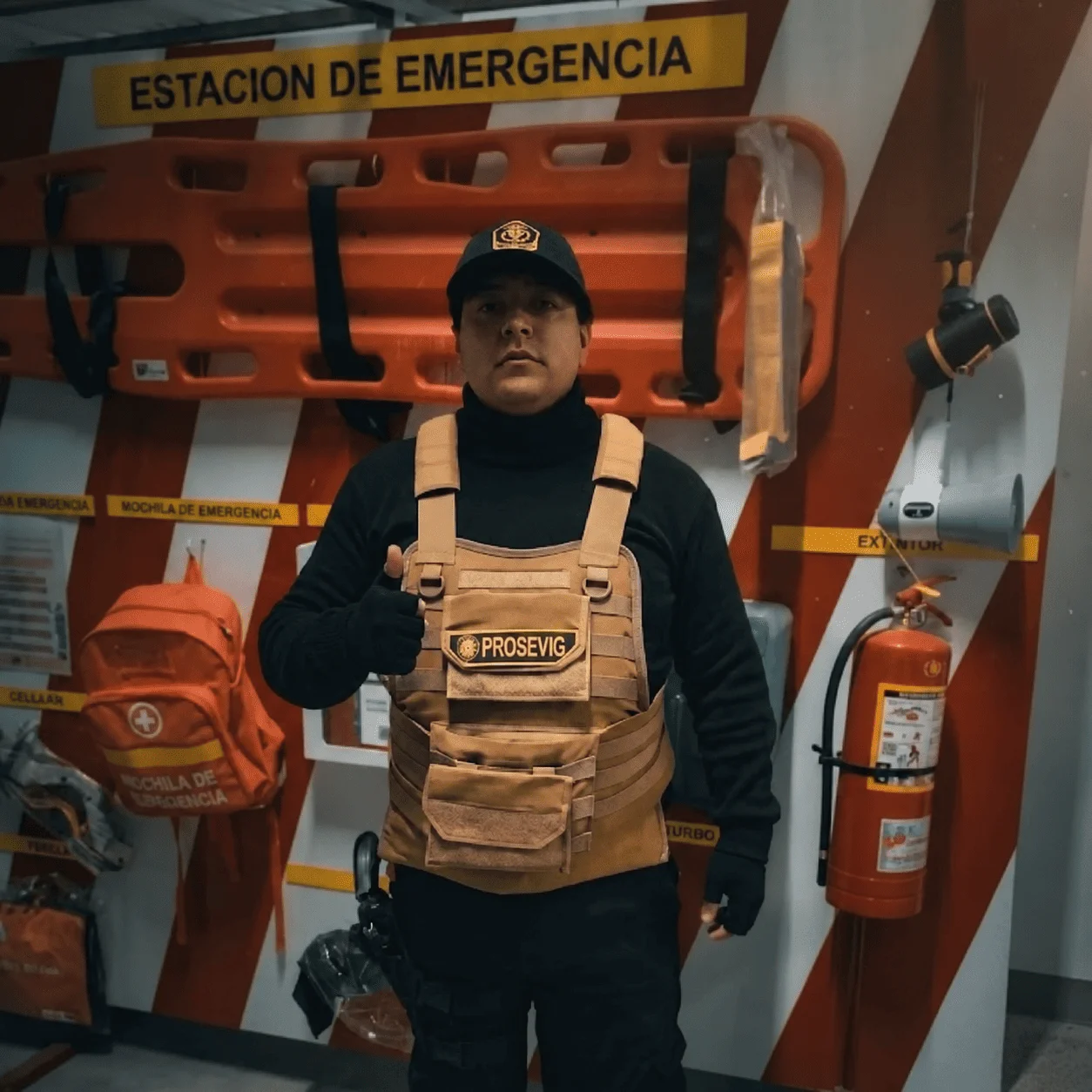 Operaciones de seguridad en entorno industrial